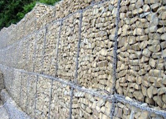 Cina Di luar Konstruksi Rock Gabion Baskets Untuk Dinding Penahan Batu pemasok