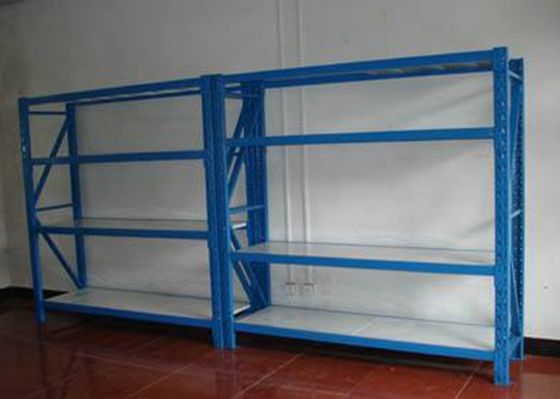Cina Adjustable 4 Shelf Metal Shelving Unit Penyimpanan Barang Untuk Gudang pemasok