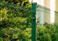 Keamanan Welded Steel Wire Anggar / Segitiga Bending Garden Mesh Fence pemasok