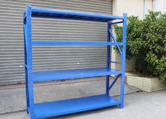 Cina Medium Duty Steel Storage Shelves Unit Bubuk dilapisi dengan 1-5 Tinggi pemasok