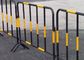 Galvanized Temporary Construction Fence Movable Traffic Control Barrier Pagar pemasok